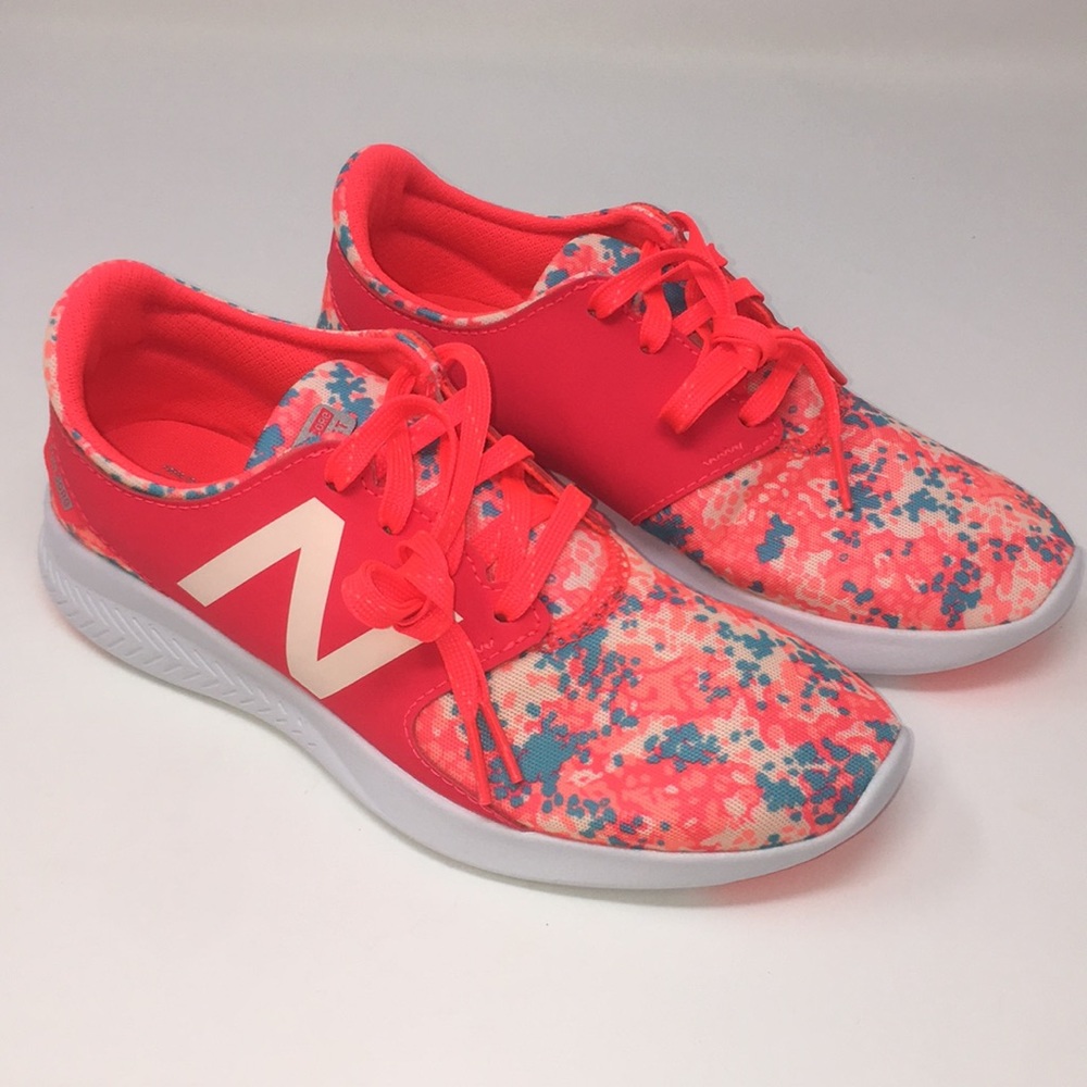 New Balance Neon Paint Splatter Sneakers -- Size 4